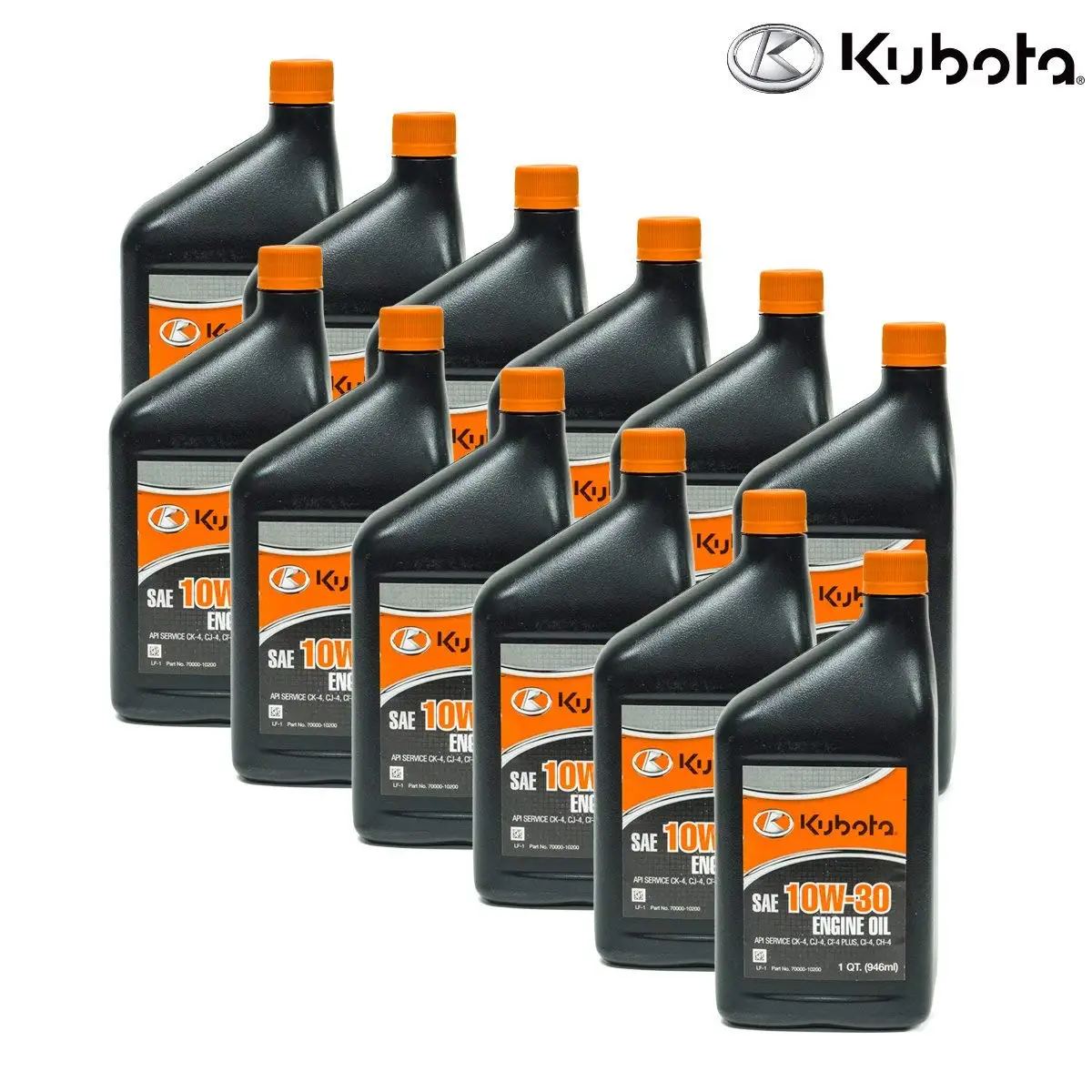 Get Quotations · Kubota 12PK Genuine OEM SAE 10W-30 Engine Oil 70000-10200