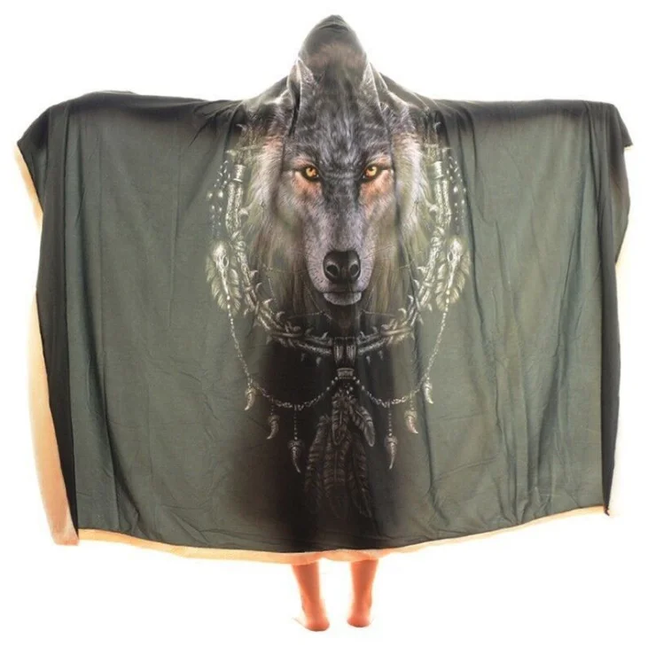 3D wolf blanket (9)