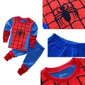 Childrens Kids Spiderman Costume Superman Long Sleeve Top Pants Winter Gift