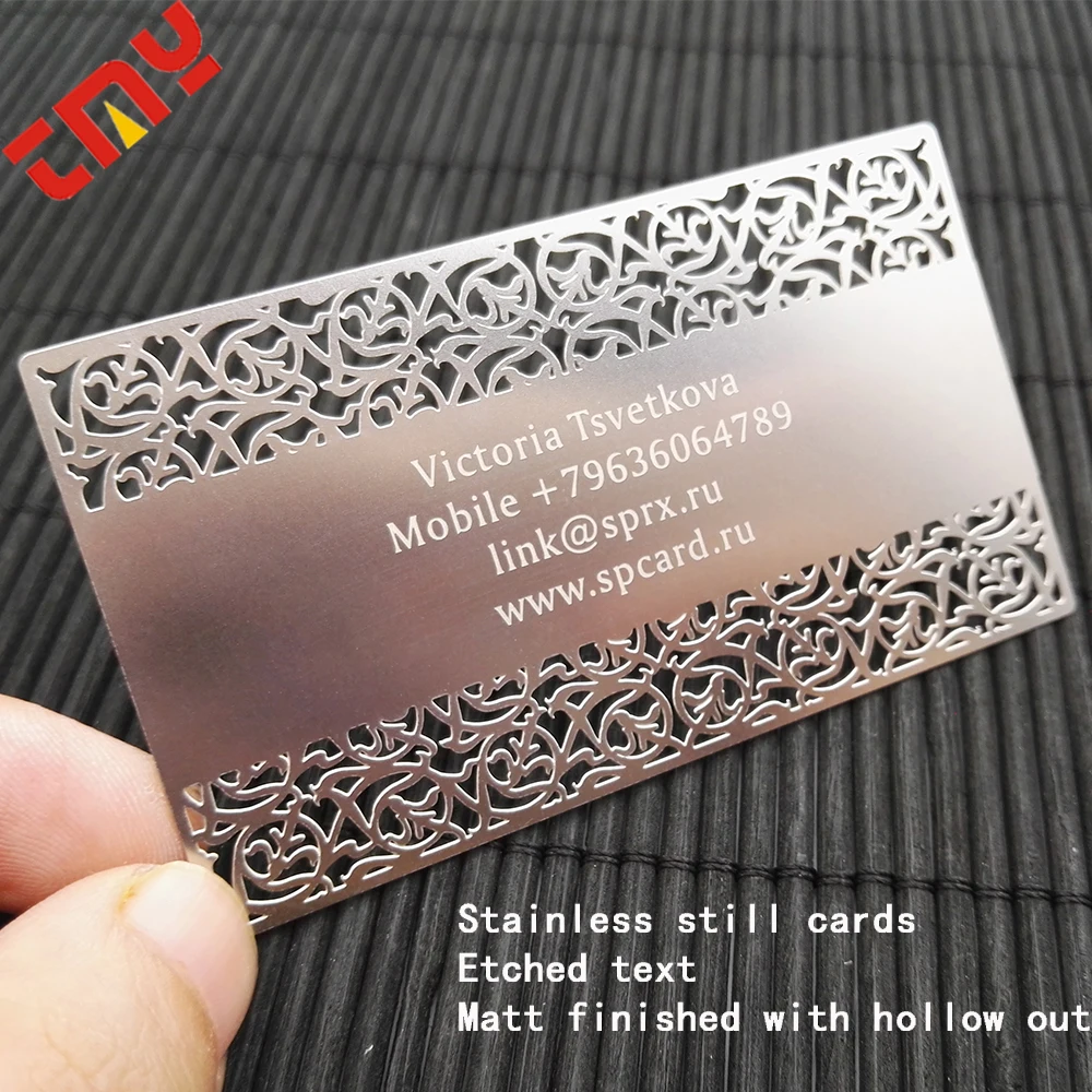 Brushed Metal Sublimation Business Card,Stainless Steel Metal Business
