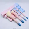 4 makeup brush Pantone powder blue gradient color makeup brush make-up tools beauty brush set