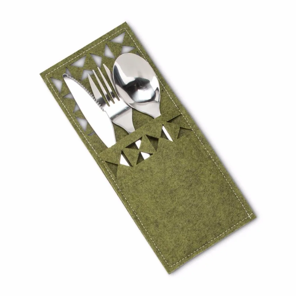 Felt Cutlery Holder For Spoon Knife Fork Silverware Buy Flatware Pocket,Felt Cutlery Sleeve