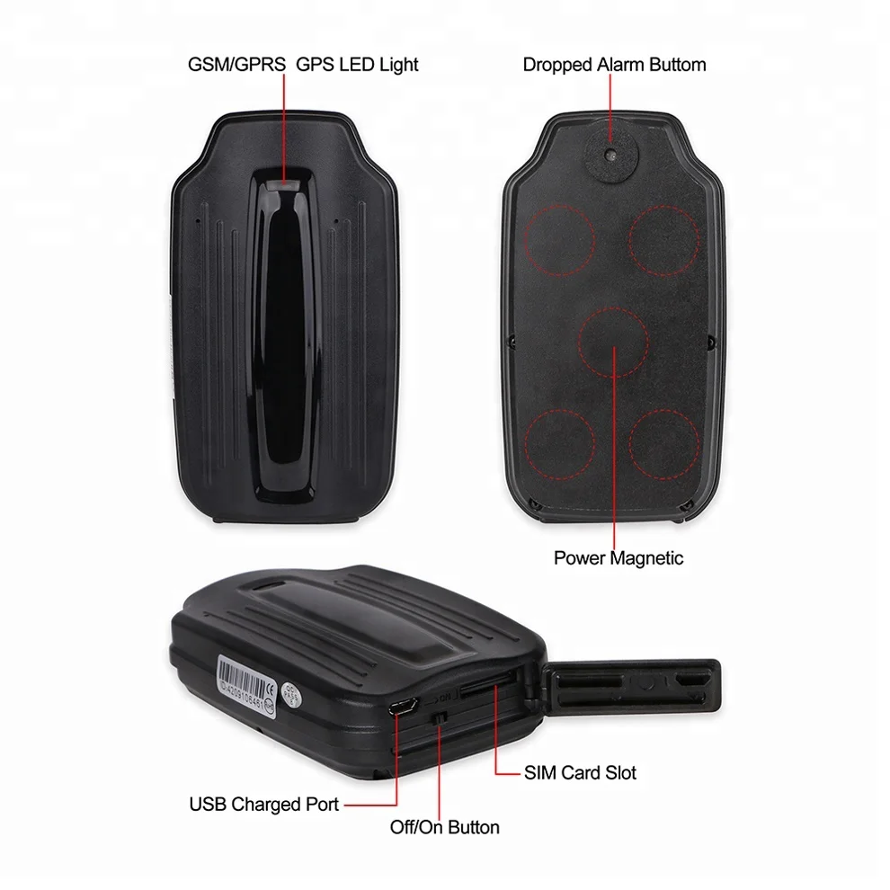 High Accuracy smart 3G Car GPS Tracker With Powerful Magnet For Truck Van Vehicle WCDMA Real-time Tracking Device 20000mAh