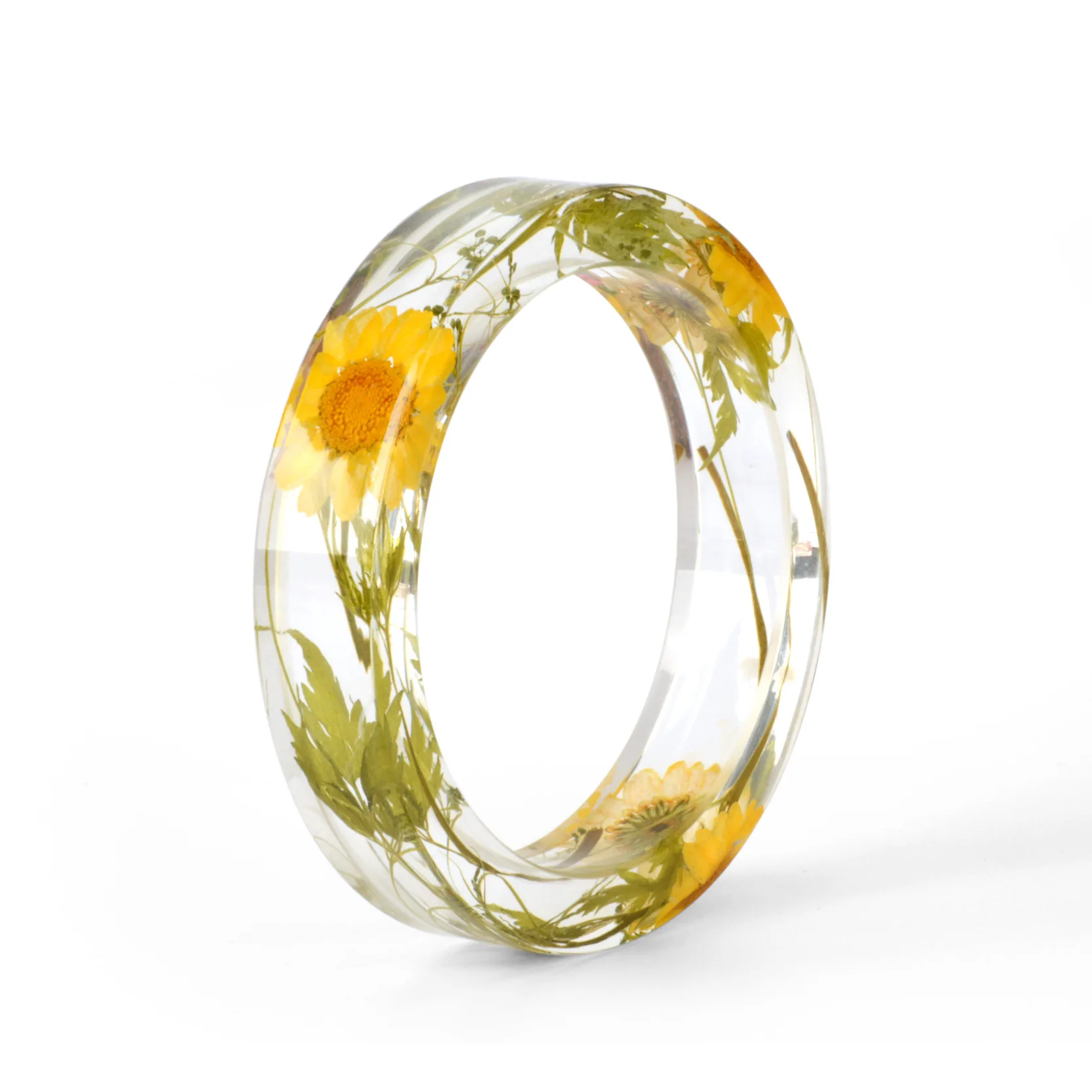 热卖黄花树脂手镯环保树脂手镯为妇女