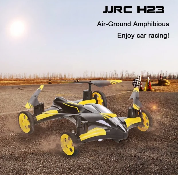 Original JJRC H23 2.4G 4CH 6-Axis Gyro Air-Ground Flying Car RC Drone RTF Quadcopter with 3D Flip Headless mode helicopter