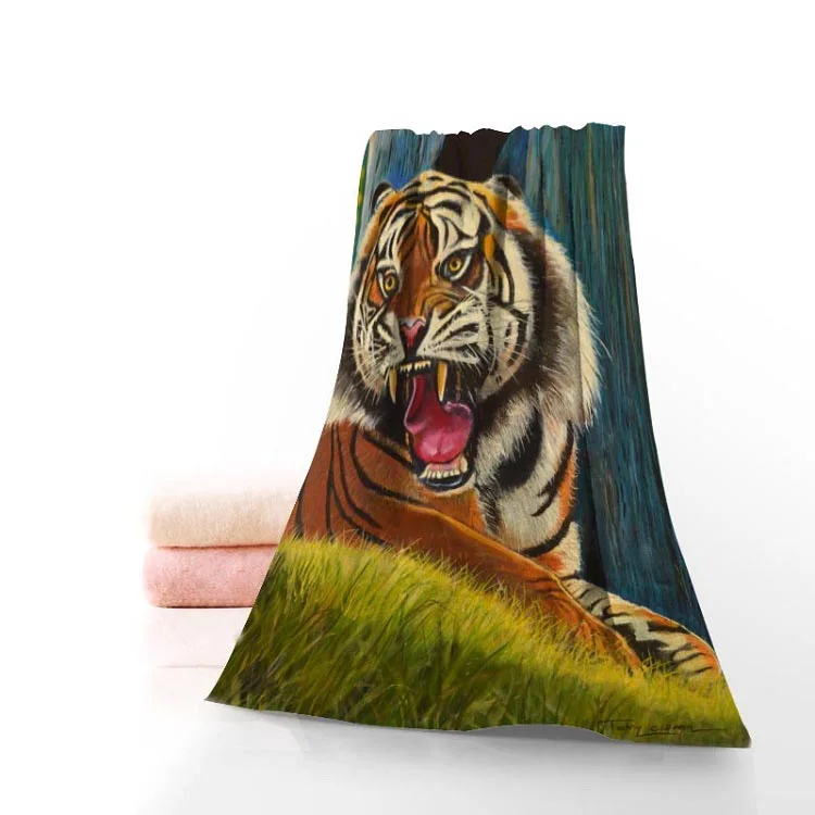 Полотенце с тиграми