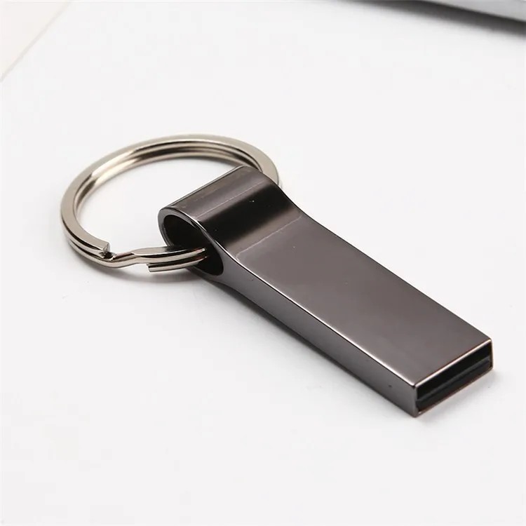 high quality 285 metal 8gb 16gb 32gb laser engrave/skin print logo key ring USB flash pendrive - ANKUX.COM