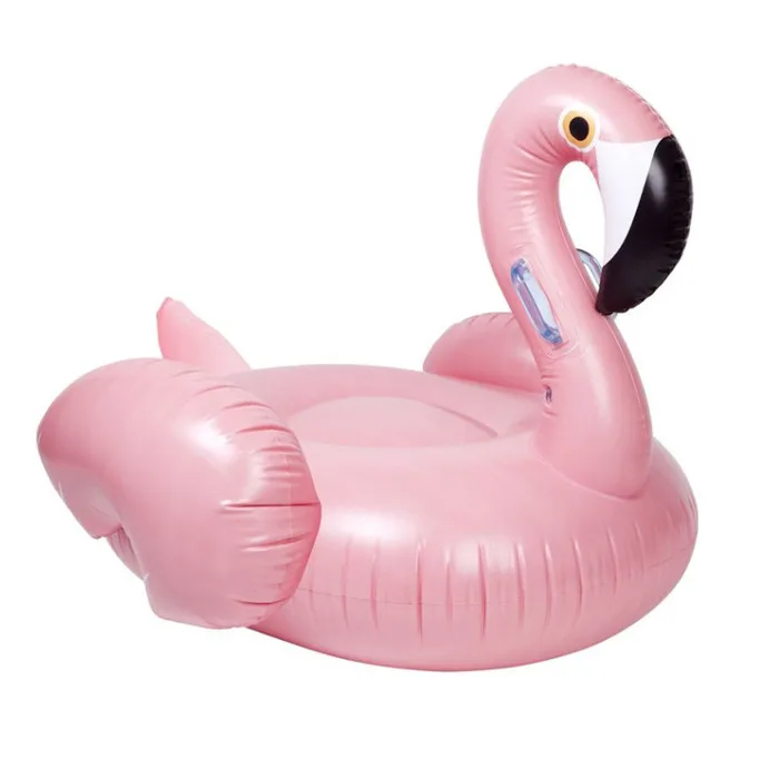 large inflatable pink flamingo