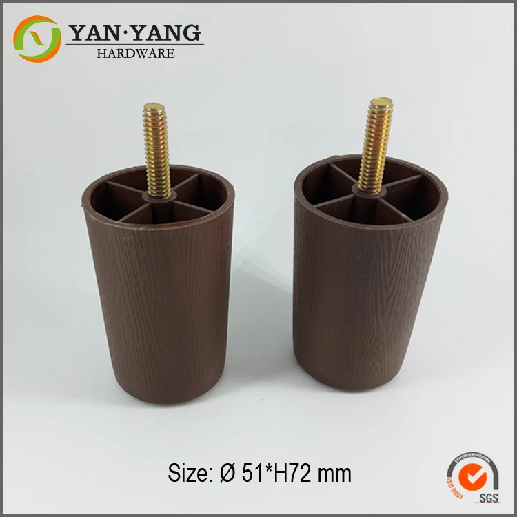 Decorative Yellow Color Popular New Design Replacement Plastic Bed Feet