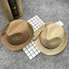 Slash top hat for sale summer filter packable wholesale bling straw fedora hat for men