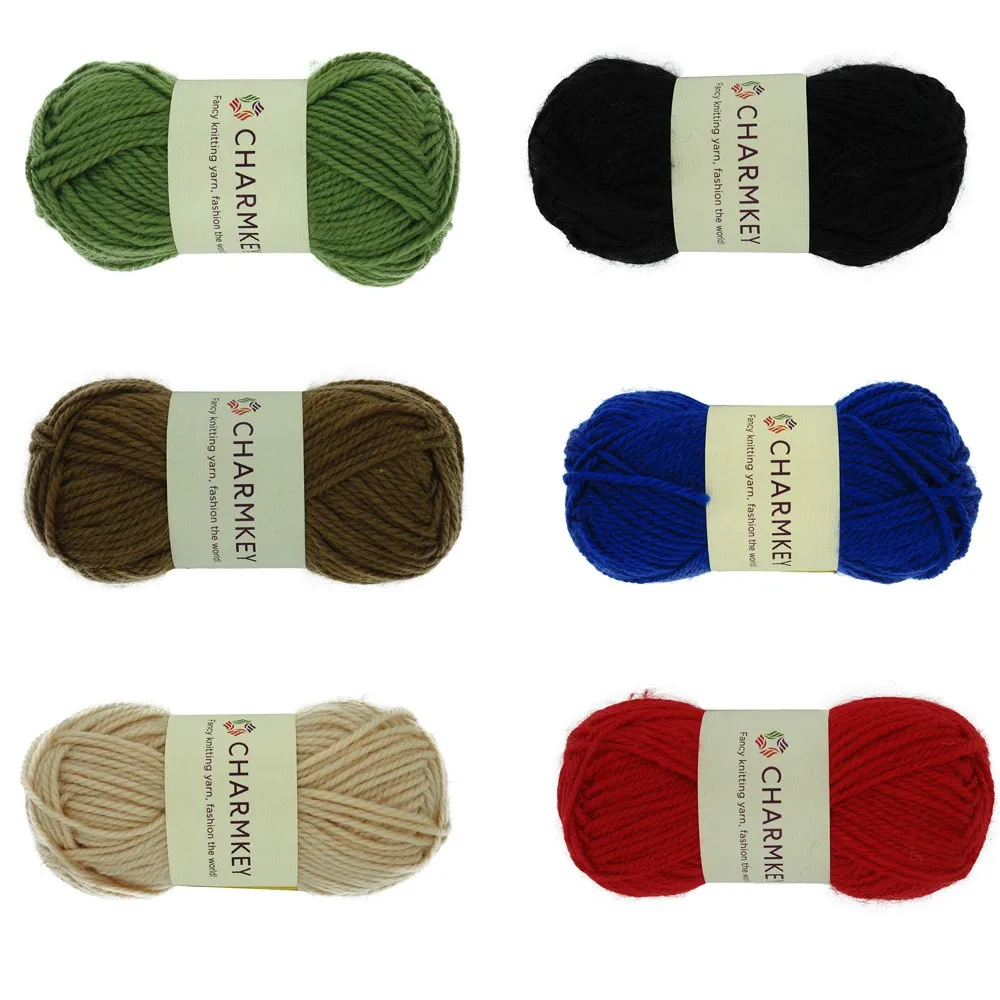 Charmkey Brightcolored Merino Wool Acrylic Blend Yarn For Hammock Free