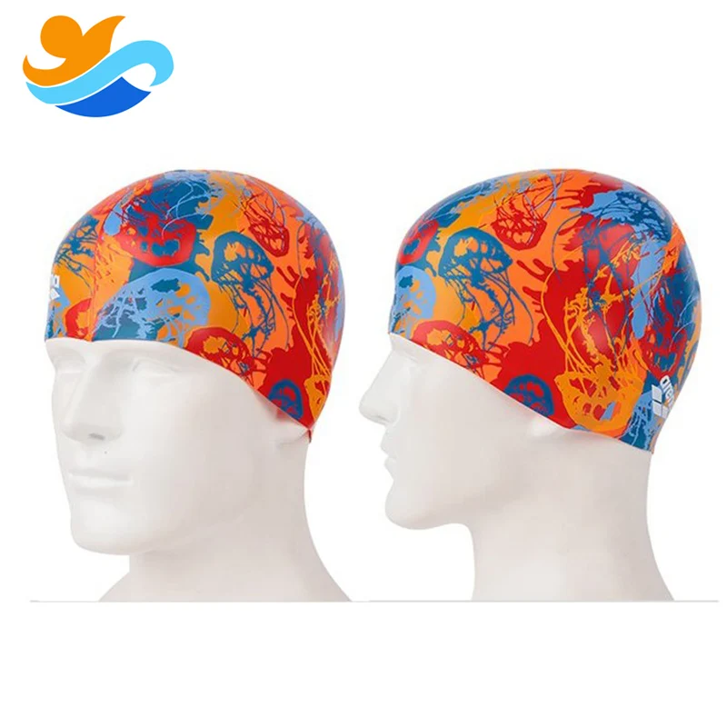 2018 High Quality Multicolor Printing Unique Silicone Swim Caps Buy
