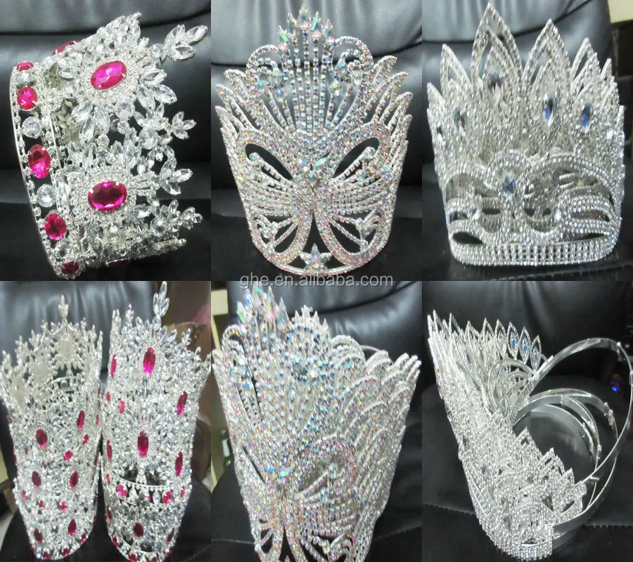 2015 Diamond Cheap Baby Princess Crown Or Tiara Pop Miss Princess Crown
