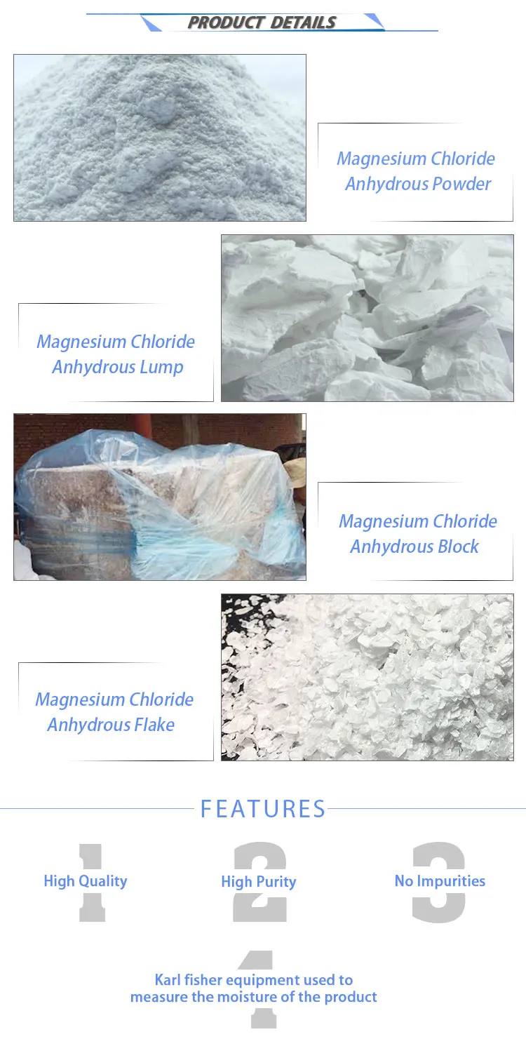 China Reasonable Price Magnesium Chloride Powder Application for Industry