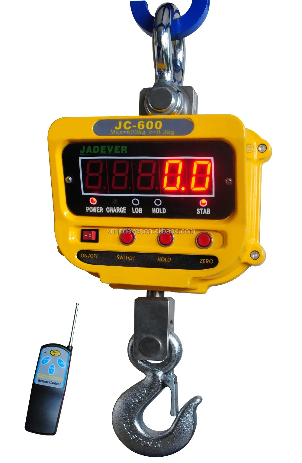 Outmate Mini Digital Crane Scale 300kg/600lbs mit LED Aluminium Alloy Case, Orange 