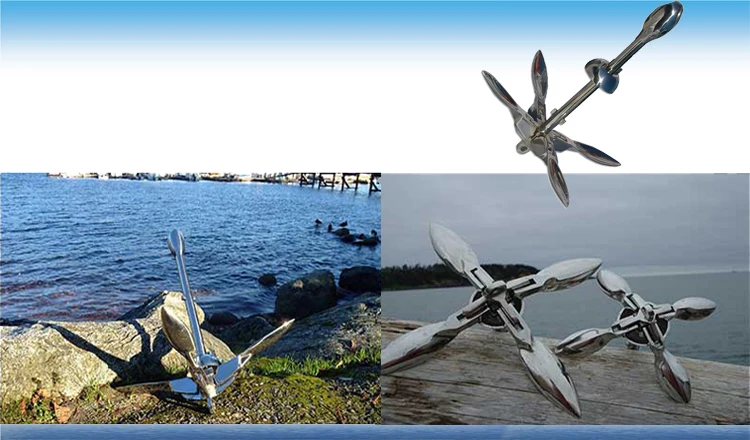 Stainless Steel Marine Boat Folding Anchor