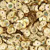 Wholesale Gold Holographic Round Cupped Sequins Sewing Craft Jumbo Pack For Sequin Shoes Sewing Wedding Dress Craft