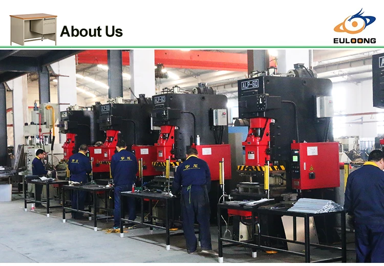 2018 New Modern Steel I-shape  Office PC Table Design Photos