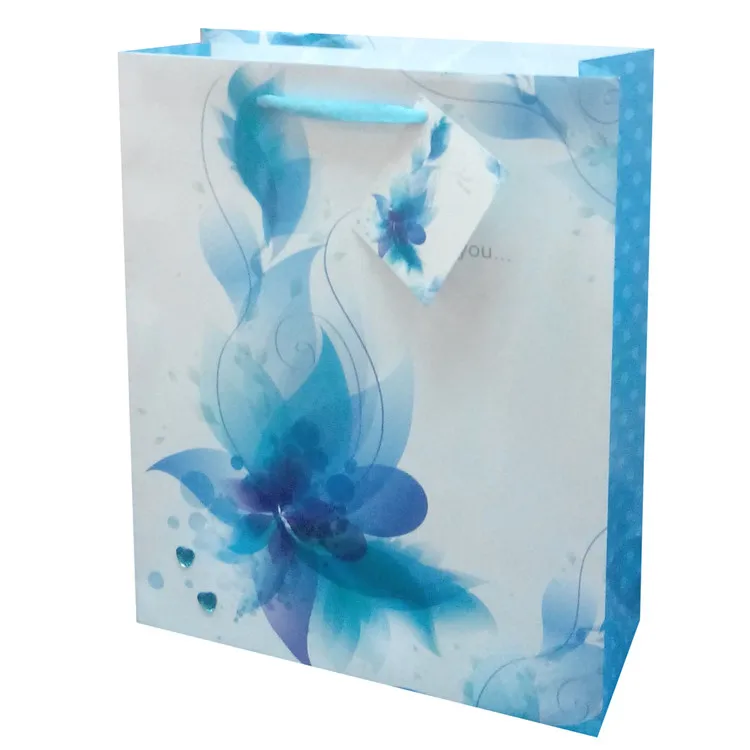 Hot Sale Reusable Durable Handmade Colorful Kraft Christmas Paper Bag With Handles