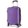 China Factory Light Weight Purple 20" ABS Hardshell Carry On Trolley Travel Luggage Bags