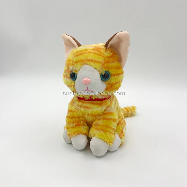 lifelike plush cat