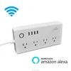 Jinvoo 4 USB Outlet Work with Alexa Smart Phone Remote Control WiFi Smart Plug
