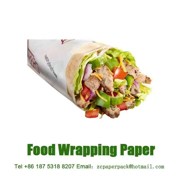 Custom Printed Food Grade Oil Resistant Greaseproof Shawarma Wrapping Paper Buy Shawarma Paper