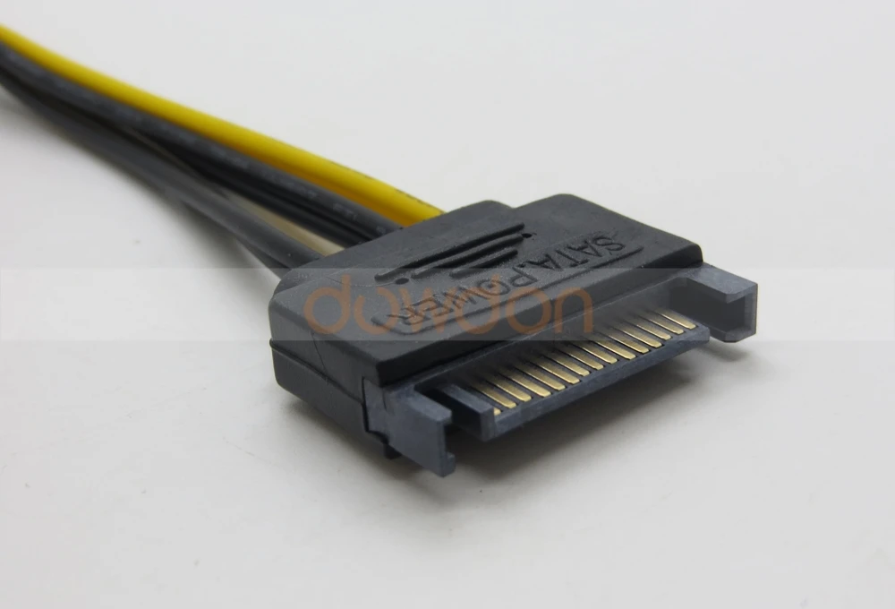 15pin Sata Power 6pin Pcie Pcie Pci Express Data Cable For Video Card