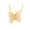 32373 China Wholesale yellow gold plated butterfly charm pendant