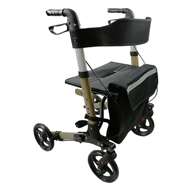 Medicare Aluminum Lightweight Shopping Walker Rollator With Swing Away