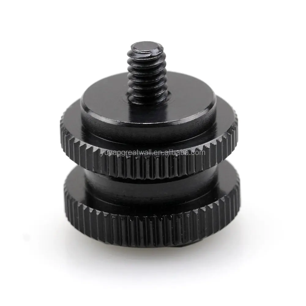 Camera Mounting Screw Camera Flash Adapter 1/4" And 3/8" Tripod Mount