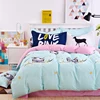 panda bedding set 100 cotton bed sheet in China hotel bedding set