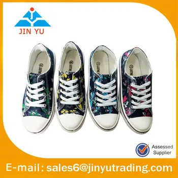 canvas shoes printed