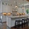 American Classic Design Custom Solid Wood White Shaker Style Modular Kitchen Cabinet