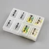 detachable 8 compartments cute weekly container fancy pill box novelty days plastic food stash private labels