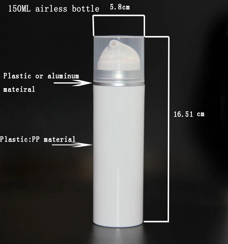 White Plastic Body Spray Bottle 100ml 150ml White Aluminium Bottle