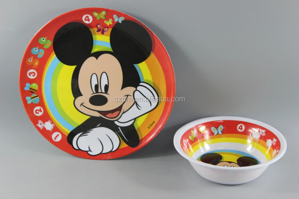 4 Piezas Melamine Dinner Set For Kids/Set Of 4pcs Dinner Ware