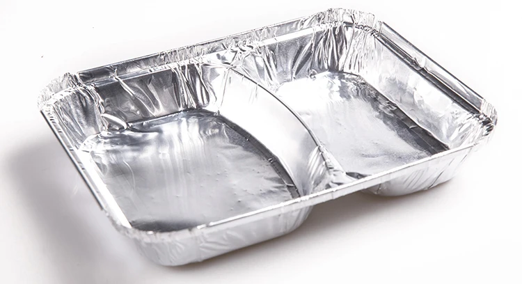 810ML disposable aluminum foil lunch trays for Fast food packing takeaway