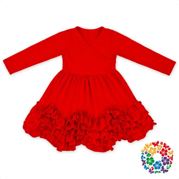 red colour frock for kids