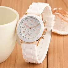 2016 Genebra Casual Assista homens Mulheres Vestido Relógio Quartz Militar Silicone relógios relógio Unisex relógio de Pulso Sports watch relogio feminino