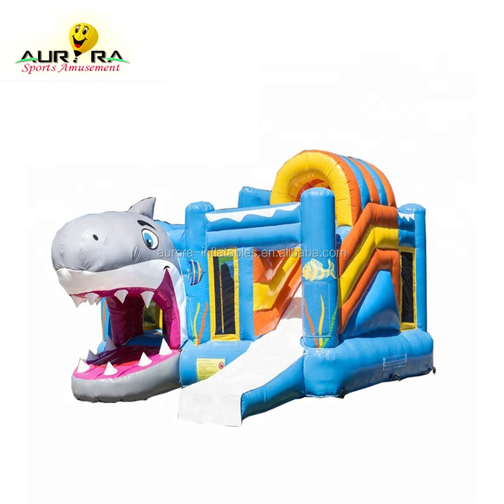 High Quality Shark Inflatable Bouncer Trampoline Inflatable Kids Castle