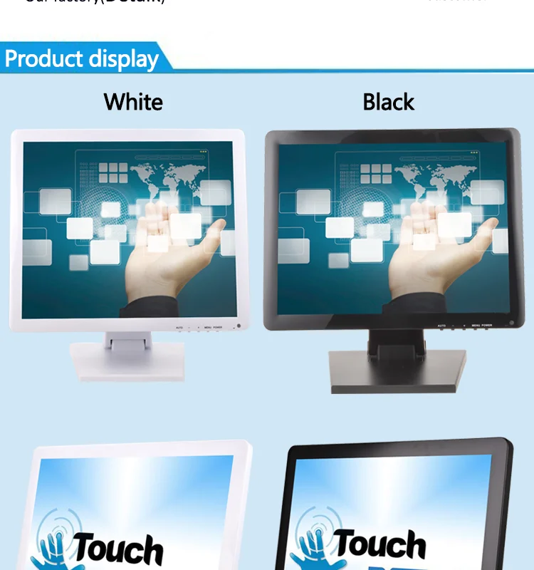 15 17 19 Inch Usb Lcd Touchscreen Monitor Factory Price 15inch Pos