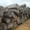 machine cutting Doussie squared logs, 50-100 pcs for one 20ft container