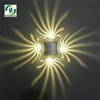 Small Square Box Led Wall Lamp 1W*3Led bedside bedroom Modern Livingroom Wall Lamp Creative backdrop lighting Stairways lights