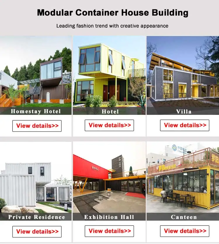 China Cheap Prefabricated 4 Bedroom Container House Portable 
