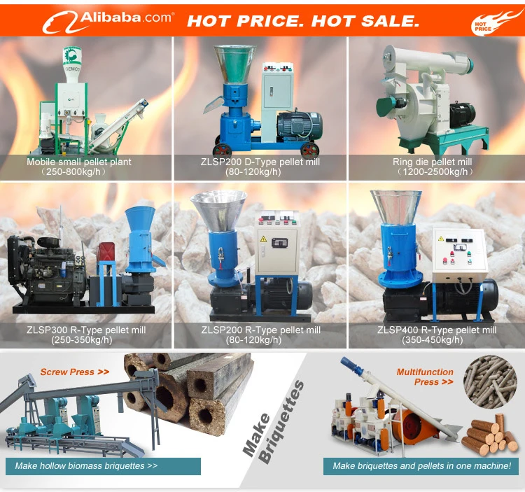 Mini mobile portable small pellet mill production line biomass sawdust sunflower rice husk bagasse flat die wood pellet machine