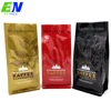 customized hot stamping moisture proof flat bottom aluminum foil ziplock bag coffee packaging bag for coffee/food