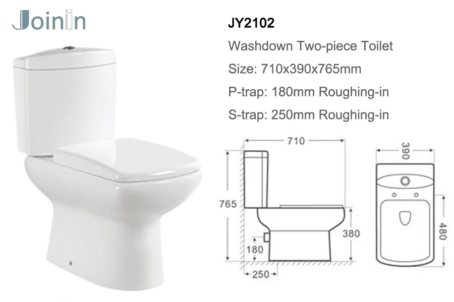 Chaozhou Sanitary Ware Bathroom Ceramic Two Piece Wc Toilet set