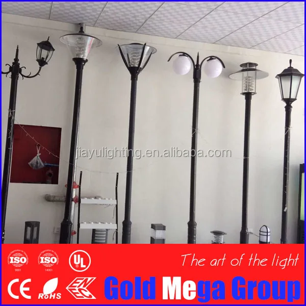 3m 5m Yard Lamp Post Light Pole Outdoor Cast Aluminum Poles 3m 5m Yard Lamp Post Light Pole