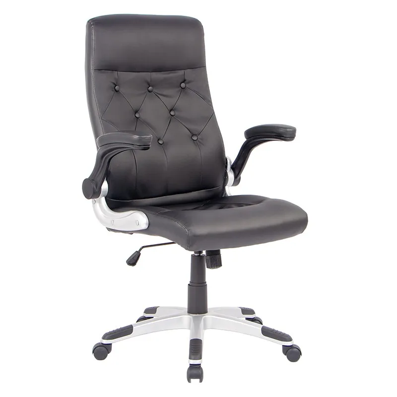 High Back Executive Office Chair With Flip Up Arms Task Swivel